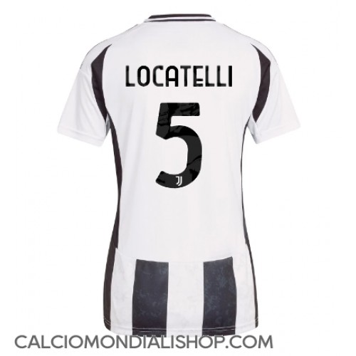 Maglie da calcio Juventus Manuel Locatelli #5 Prima Maglia Femminile 2024-25 Manica Corta